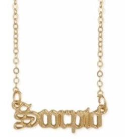 Scorpio Script GD Necklace