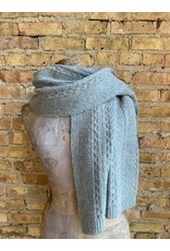 Lambs Wool Cable Knit Wrap