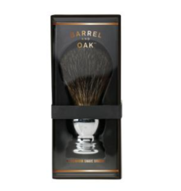 Gentleman's Hardware BARREL + OAK Shave Brush - Chrome Handle