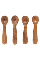 Set/4 Mango Wood Mini Spoons
