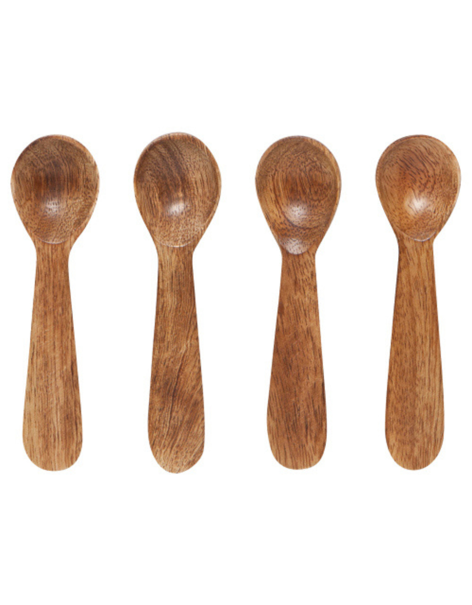 Set/4 Mango Wood Mini Spoons