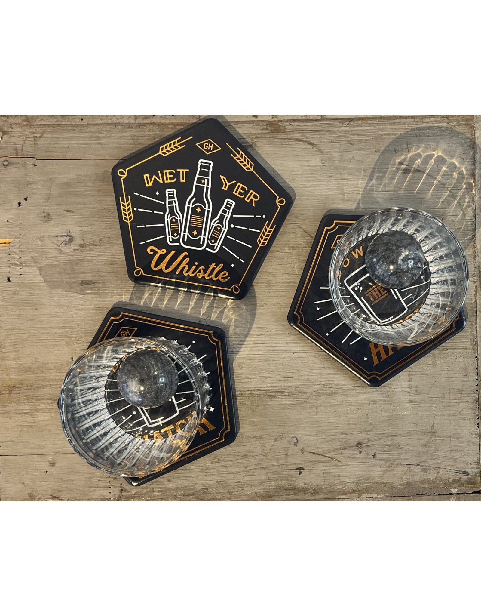 Gentleman's Hardware Beer Coasters, Set of 4