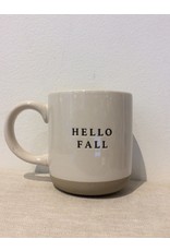 Sweet Water Decor Hello Fall - Cream Stoneware Coffee Mug - 14 oz