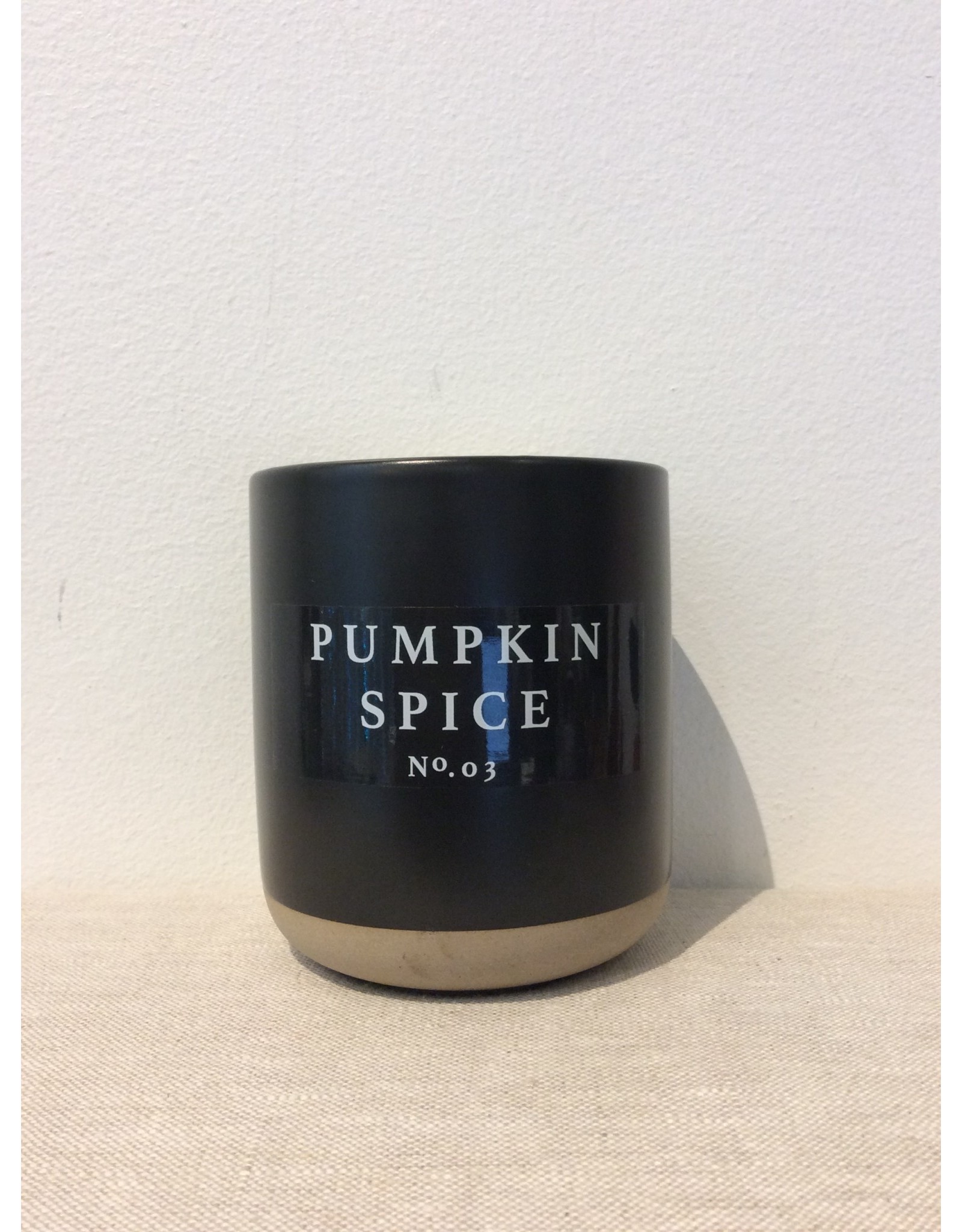 Sweet Water Decor Pumpkin Spice Soy Candle - Black Stoneware Jar - 12 oz