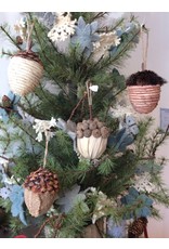 3"H - 4-3/4"H Dried Natural Materials Acorn Ornament