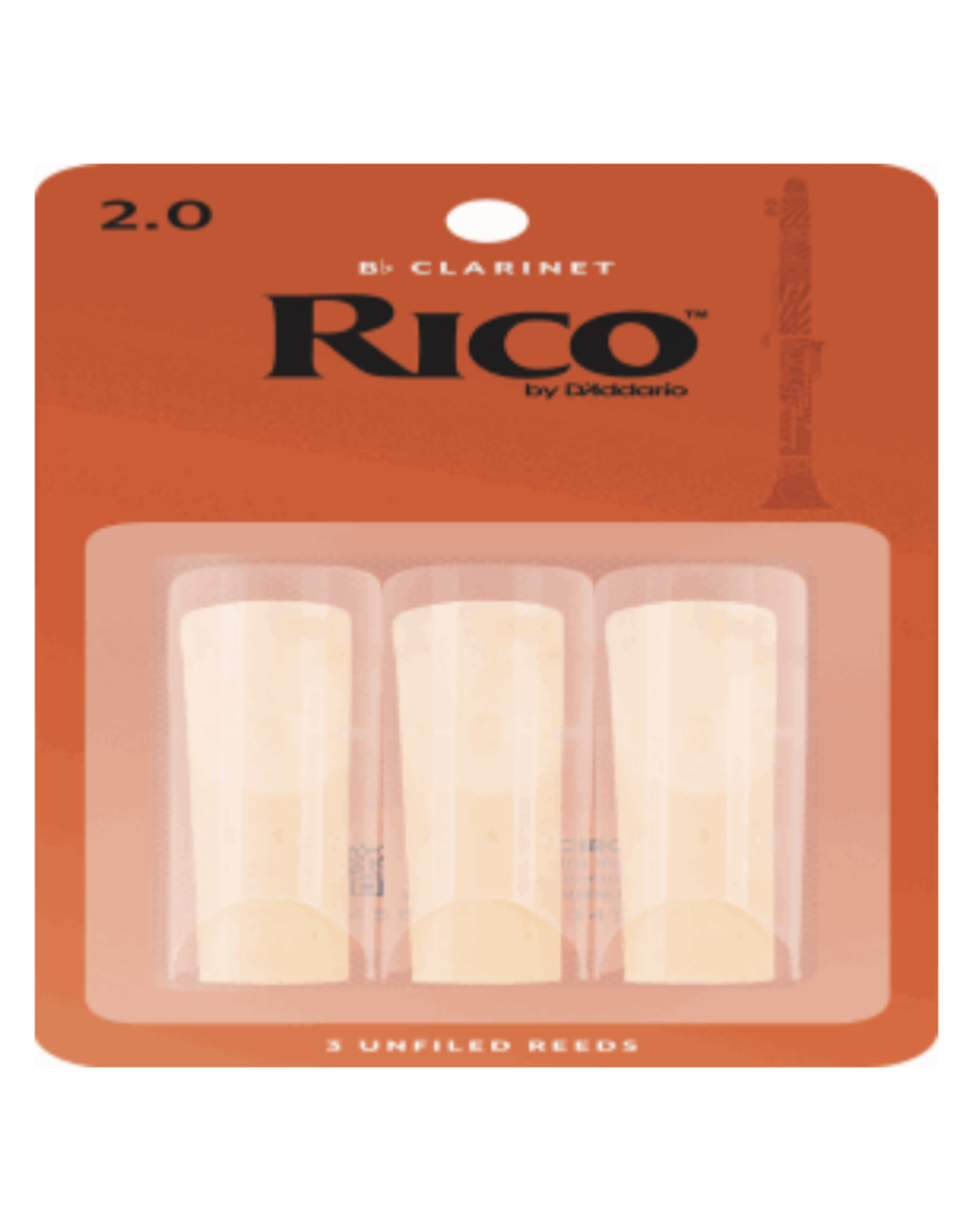 Woodwinds Rico by D'Addario Bb Clarinet Reeds