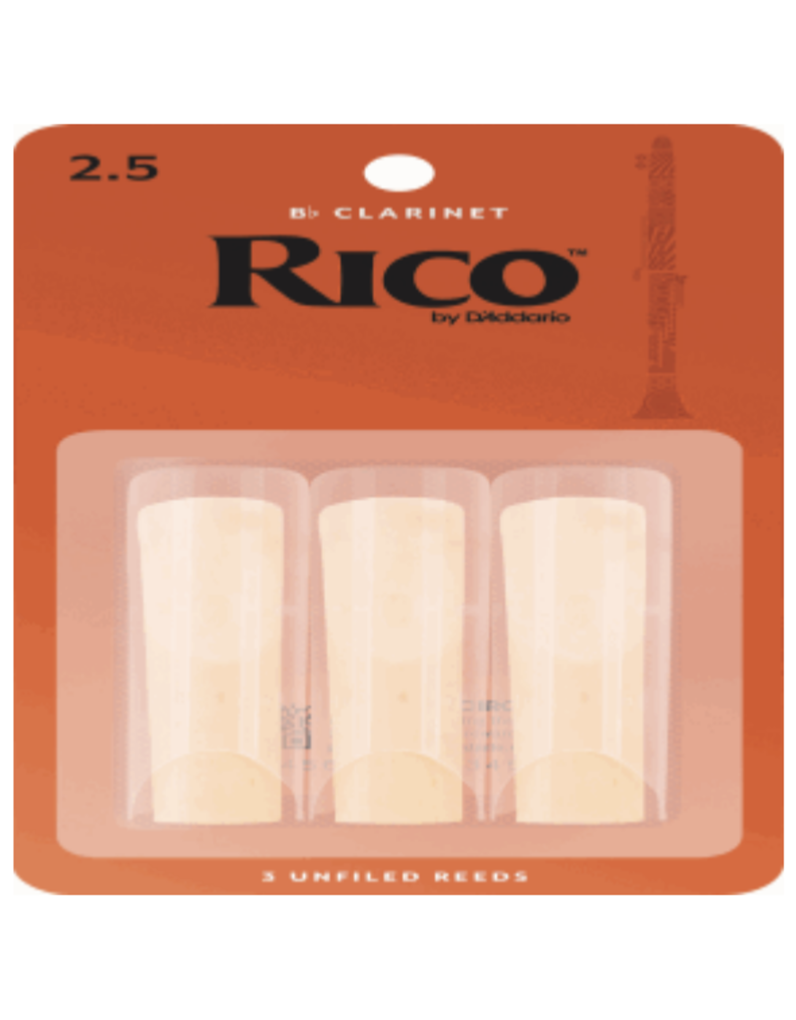 Woodwinds Rico by D'Addario Bb Clarinet Reeds