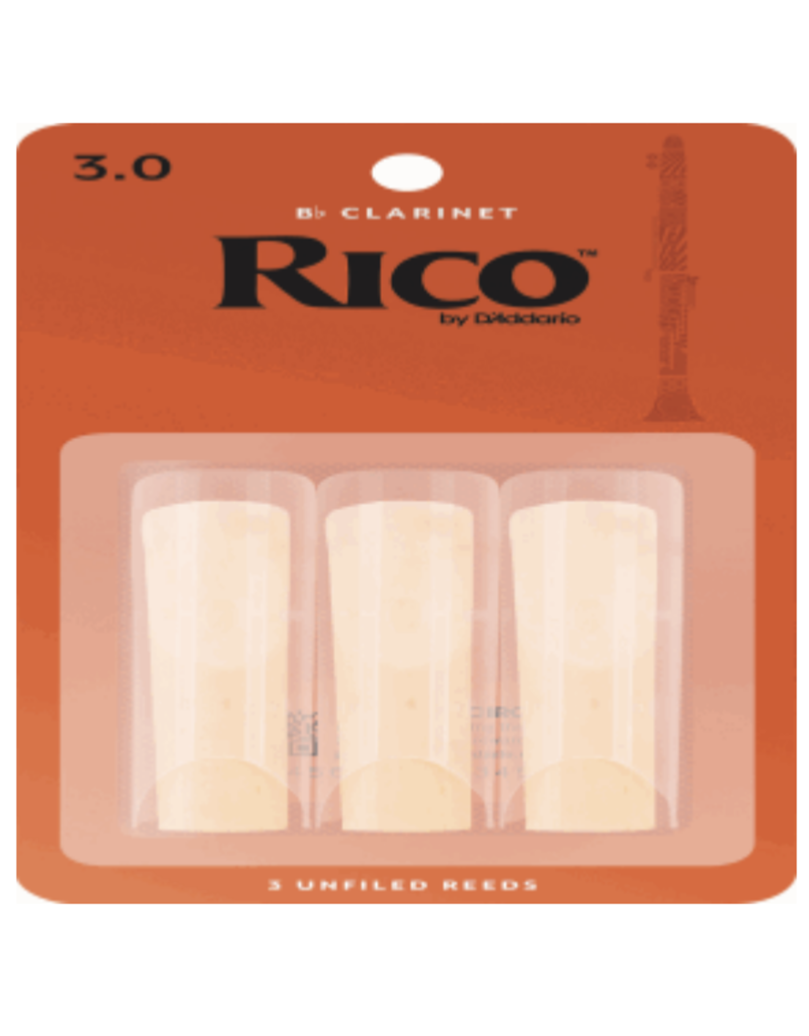 Woodwinds Rico by D'Addario Bb Clarinet Reeds