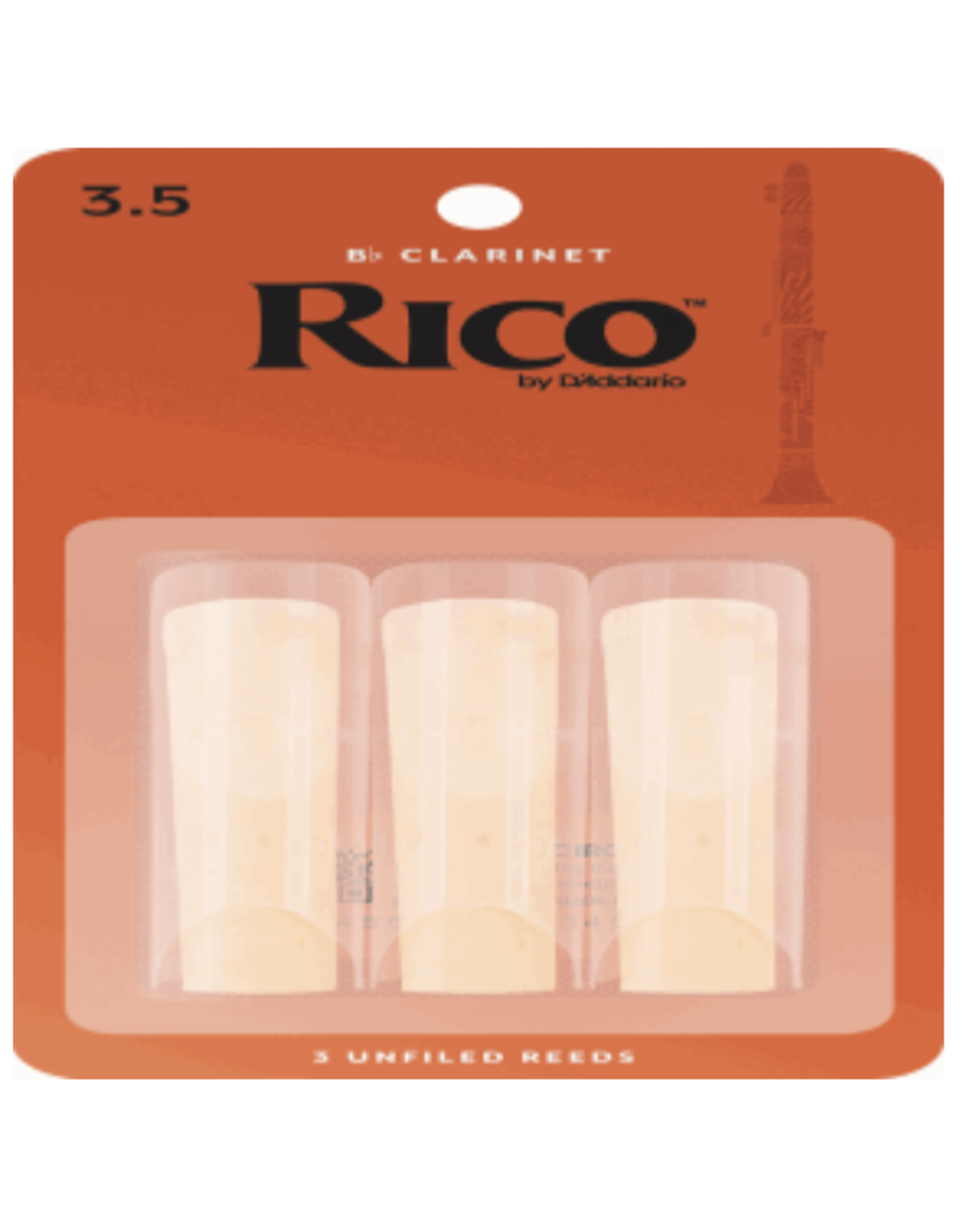 Woodwinds Rico by D'Addario Bb Clarinet Reeds