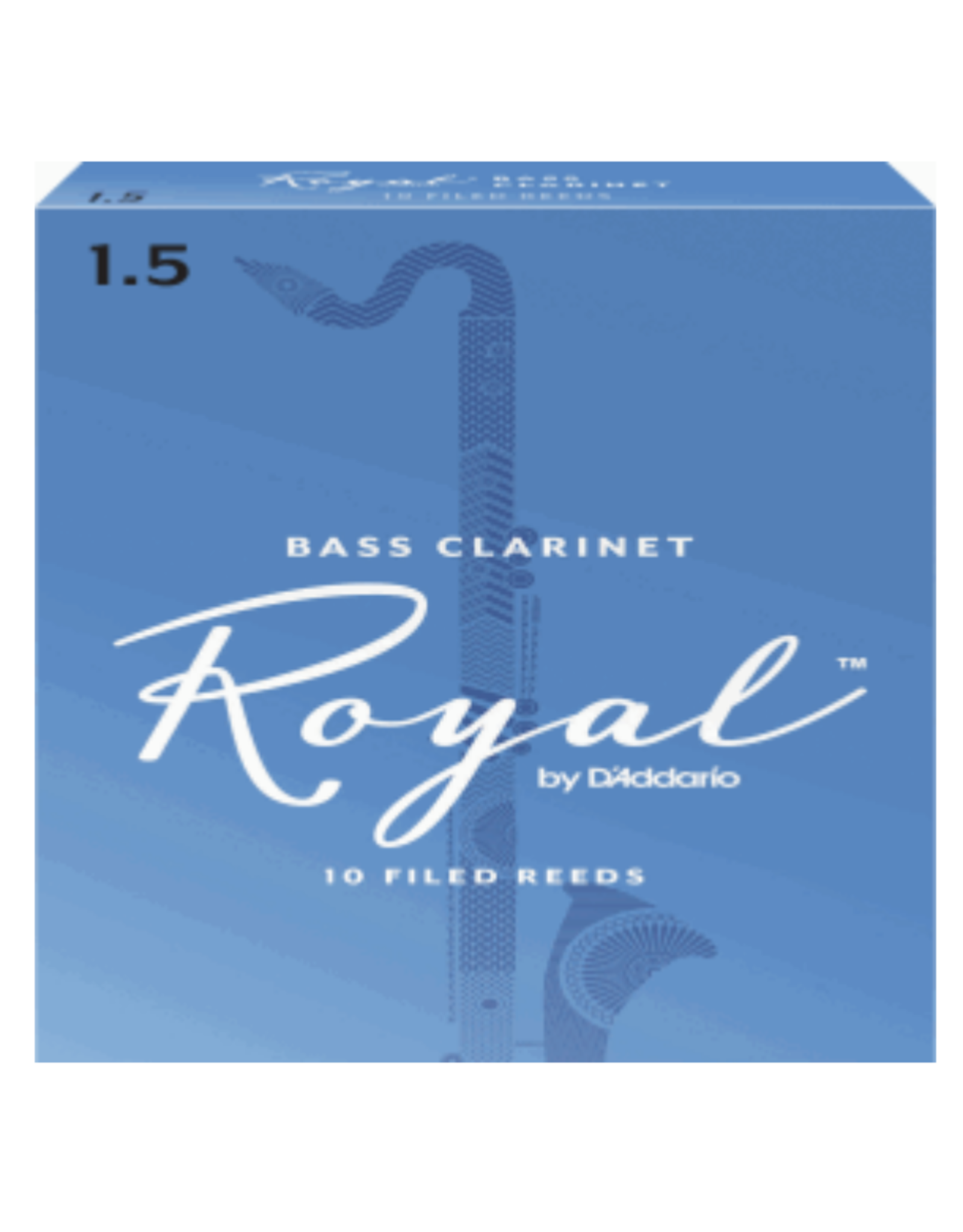 Woodwinds Rico Royal by D'Addario Bass Clarinet Reeds 10-Pack