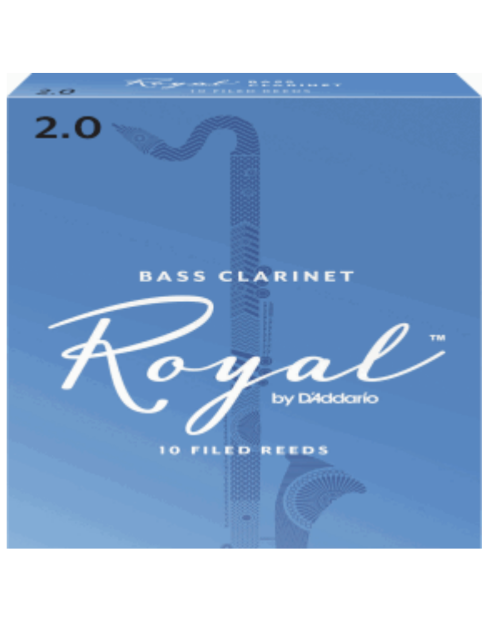 Woodwinds Rico Royal by D'Addario Bass Clarinet Reeds 10-Pack