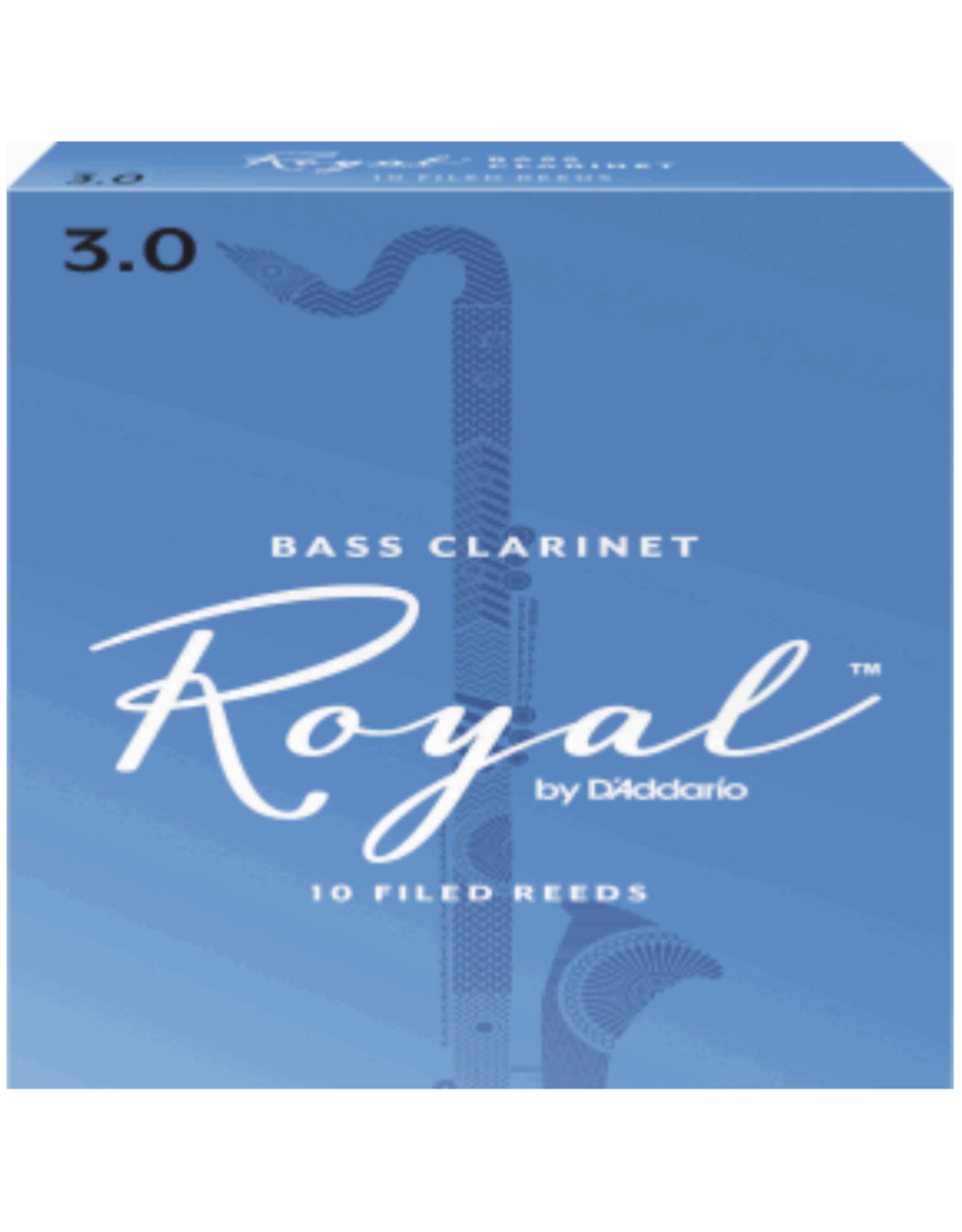 Woodwinds Rico Royal by D'Addario Bass Clarinet Reeds 10-Pack