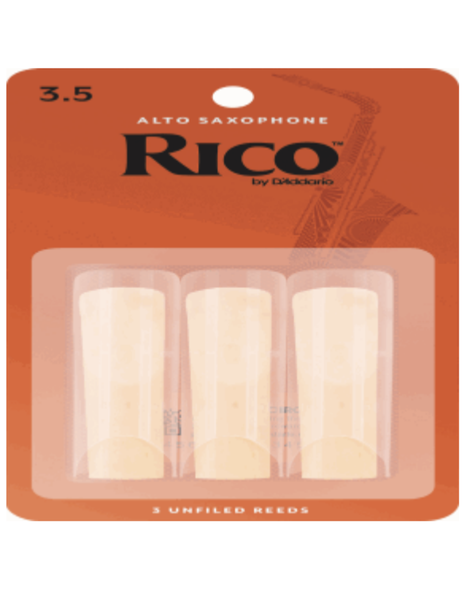 Woodwinds Rico by D'addario Alto Sax Reeds