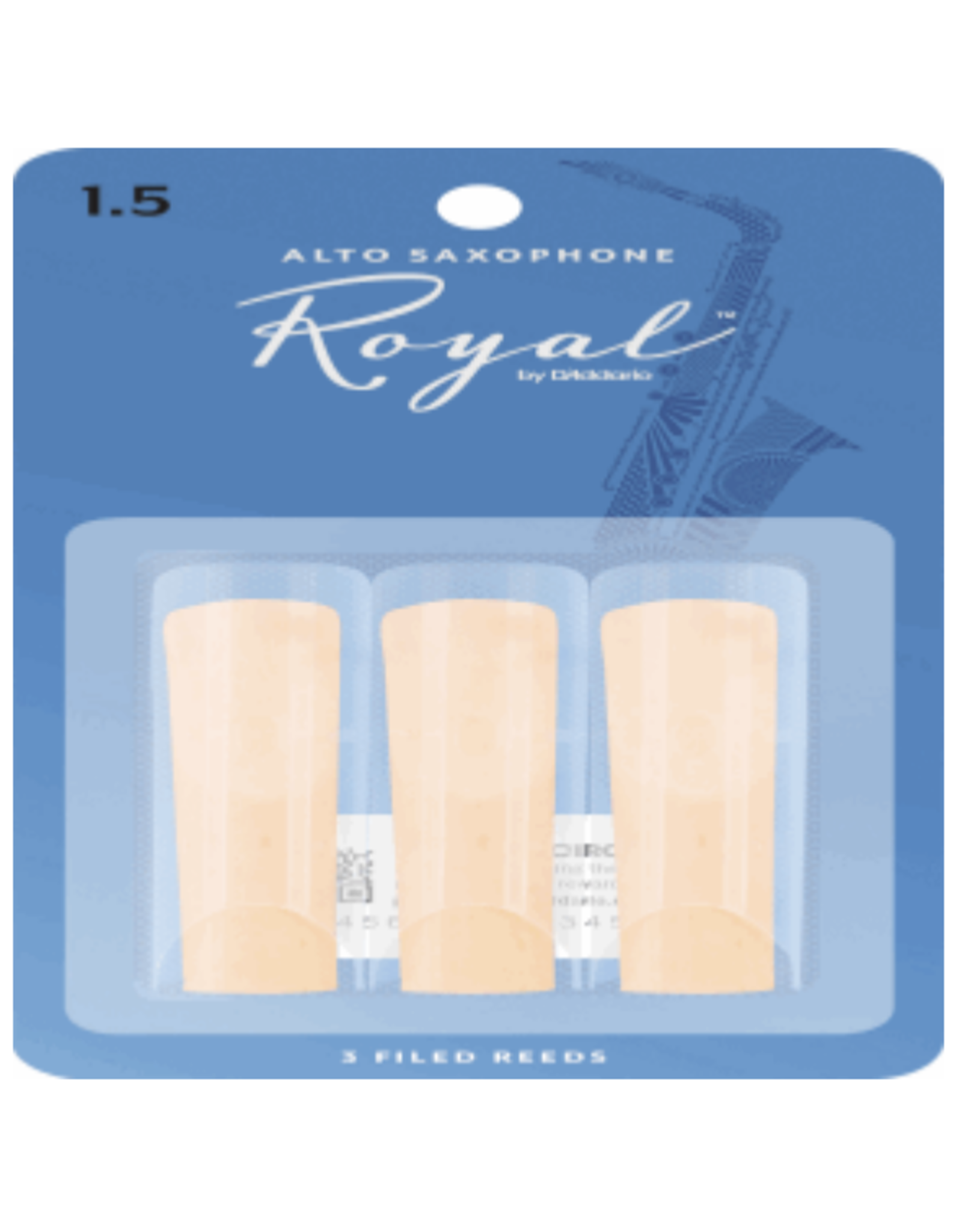 Woodwinds Rico Royal by D'addario Alto Sax Reeds