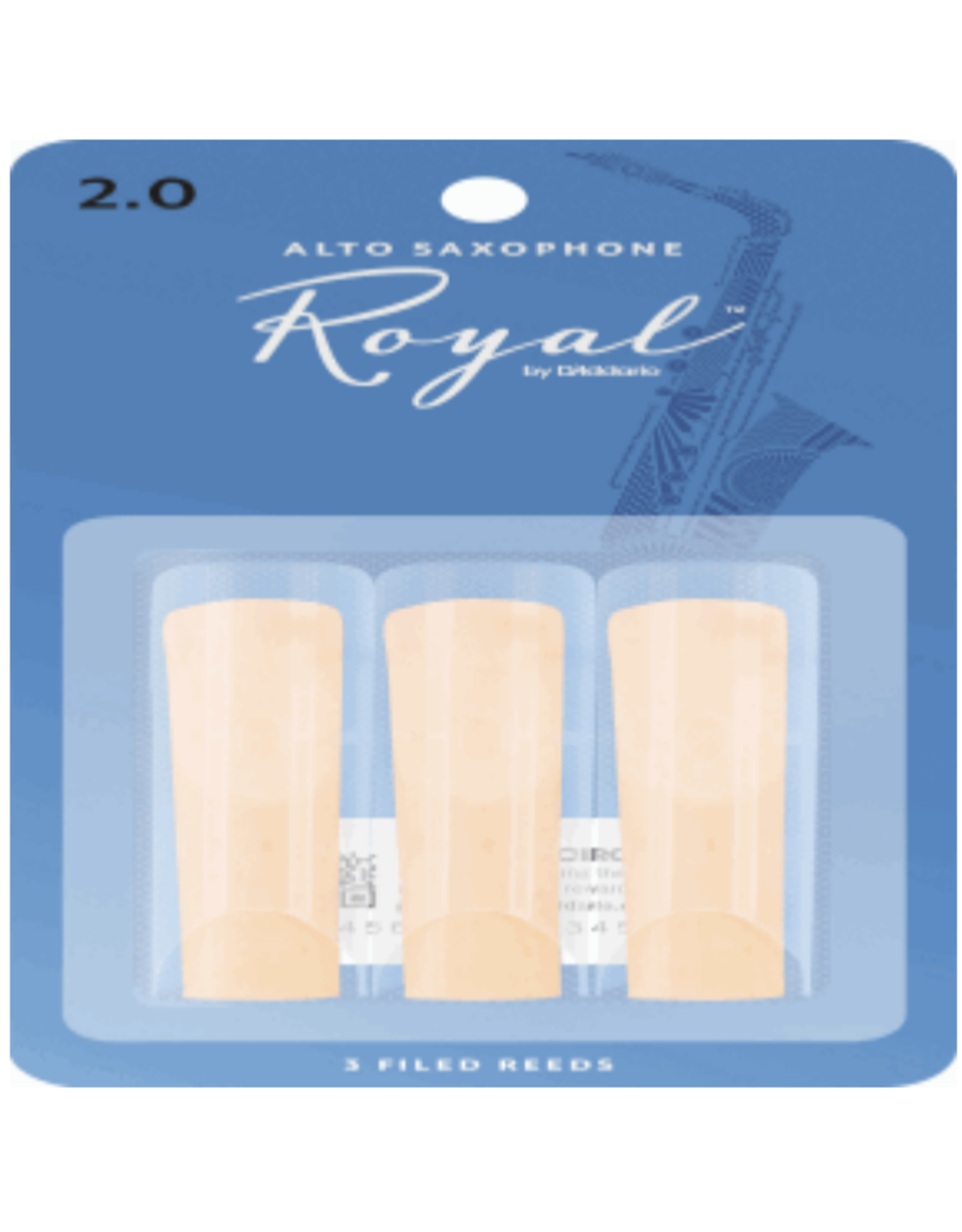 Woodwinds Rico Royal by D'addario Alto Sax Reeds