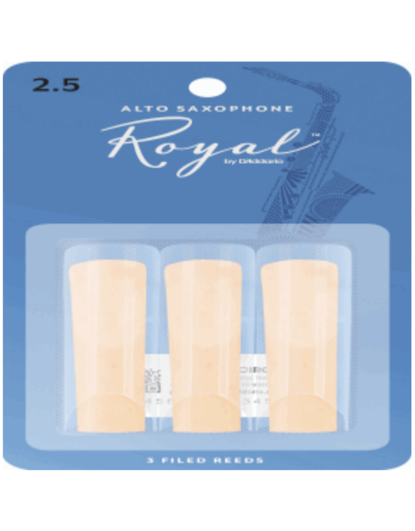Woodwinds Rico Royal by D'addario Alto Sax Reeds