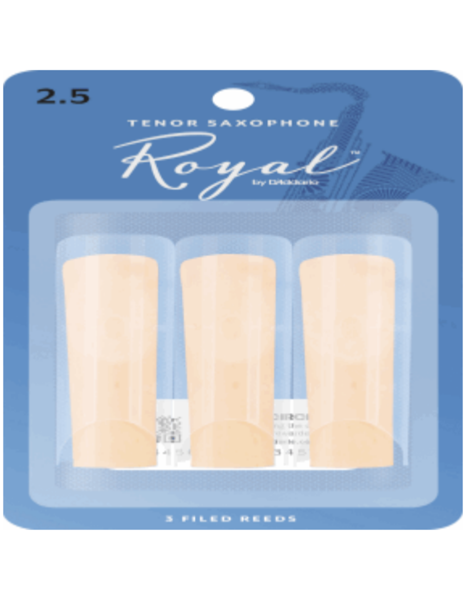 Woodwinds Rico Royal By D'addario Tenor Sax Reeds