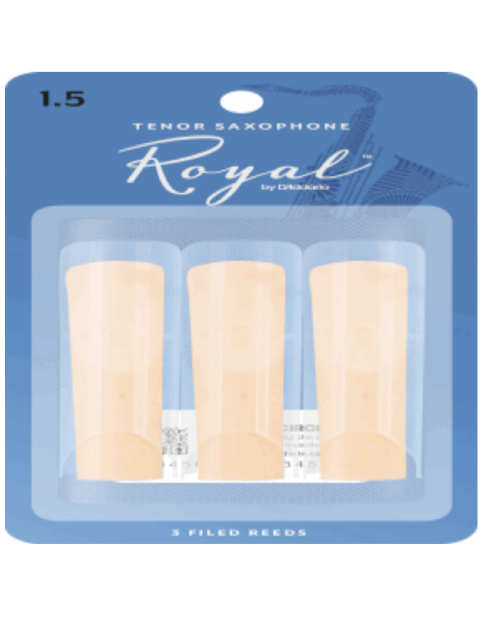 Woodwinds Rico Royal By D'addario Tenor Sax Reeds