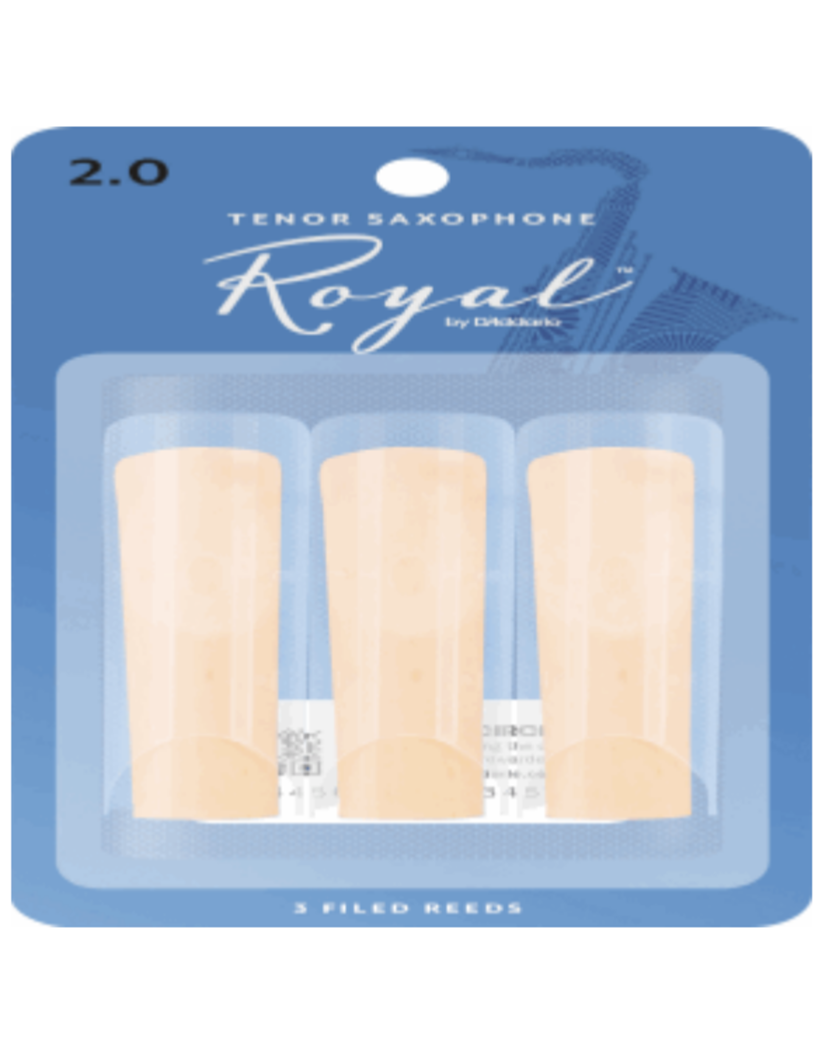 Woodwinds Rico Royal By D'addario Tenor Sax Reeds