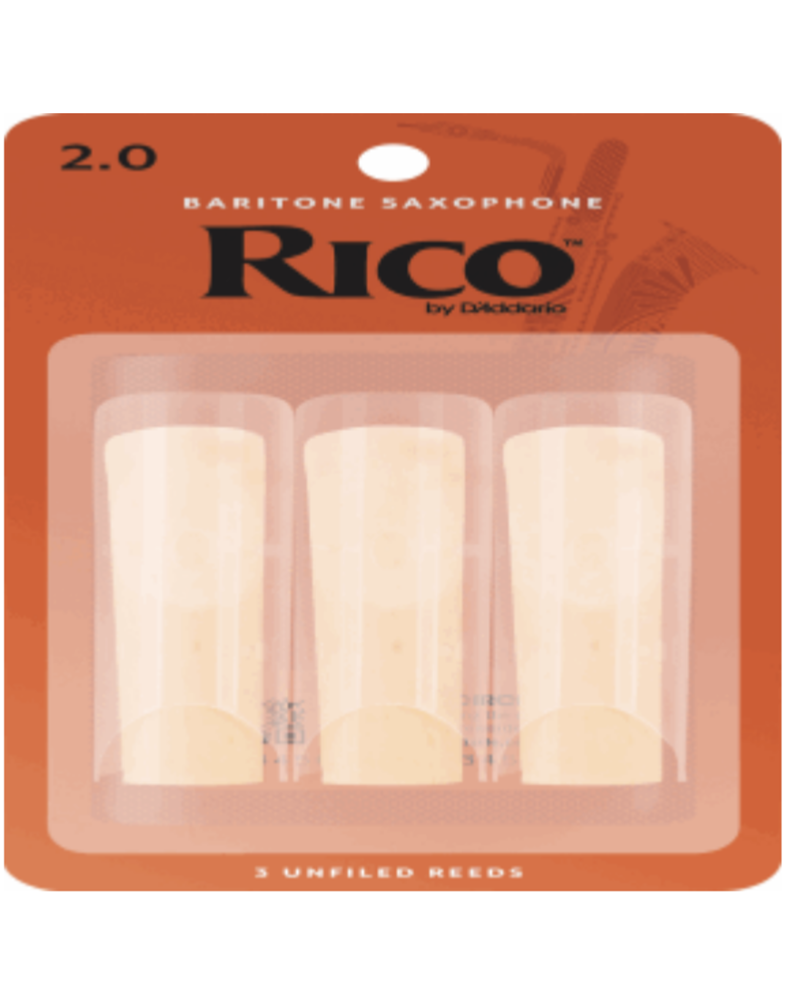 Woodwinds Rico by D'Addario Baritone Sax Reeds