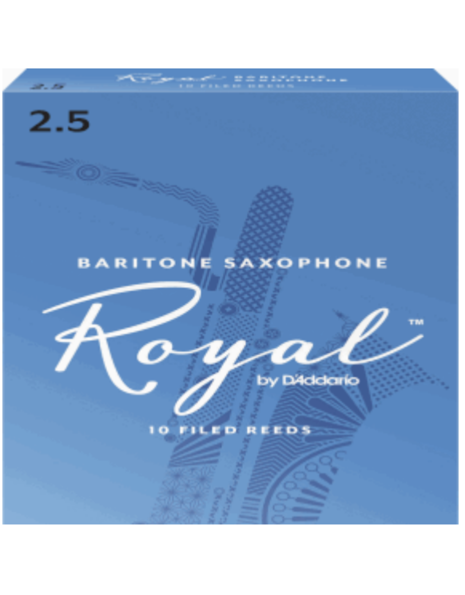 Woodwinds Rico Royal by D'Addario Baritone Sax Reeds 10-Pack