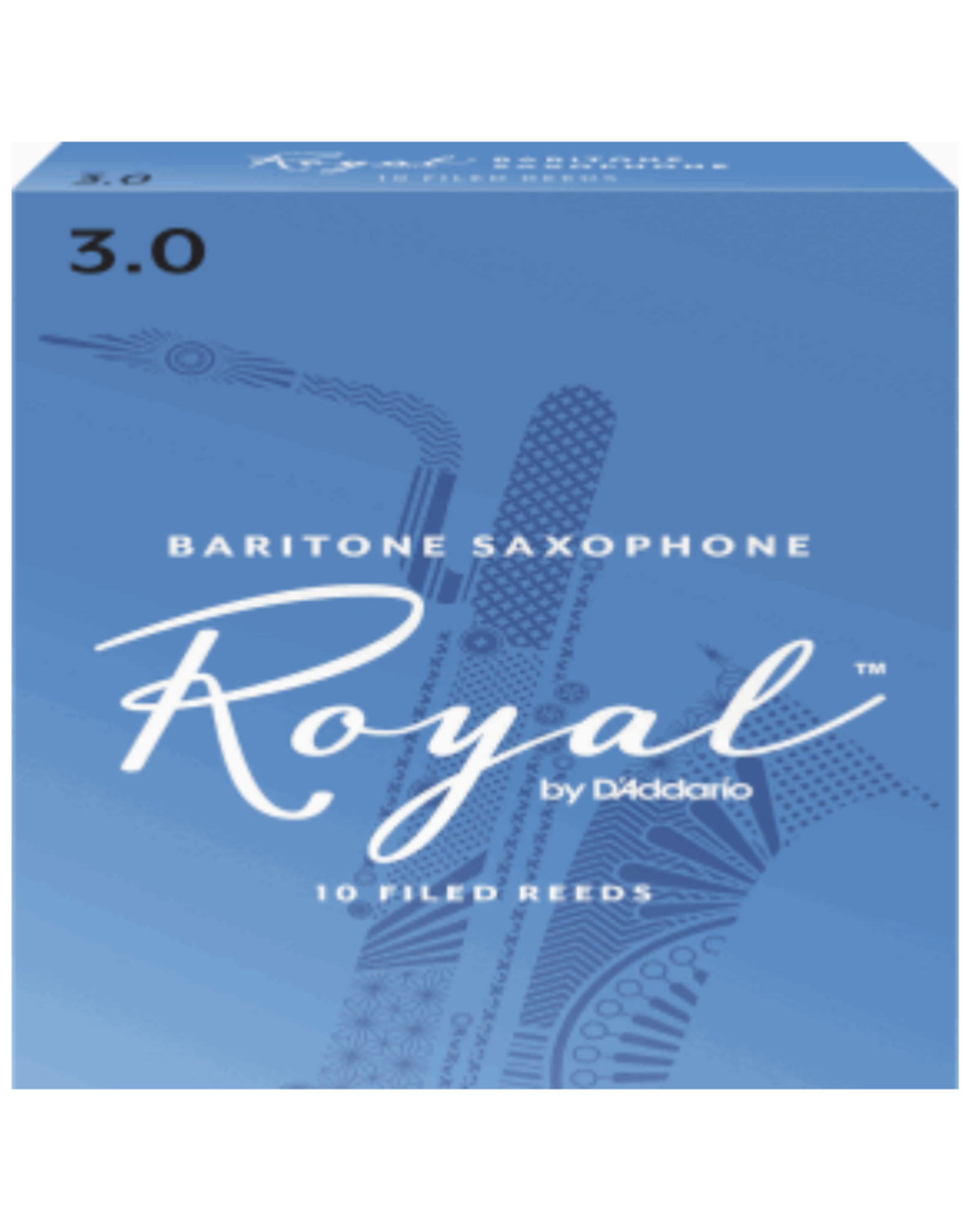 Woodwinds Rico Royal by D'Addario Baritone Sax Reeds 10-Pack