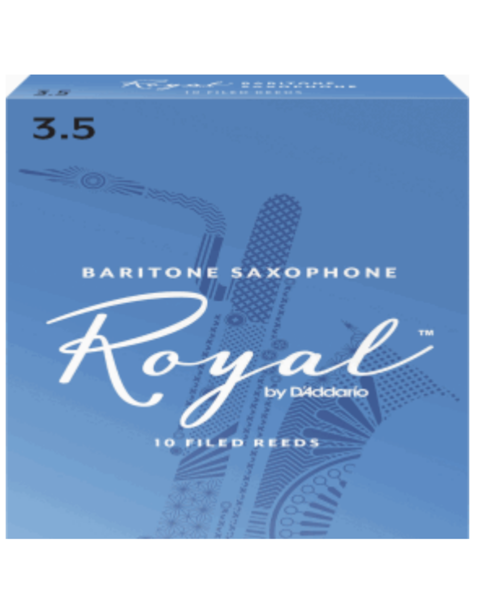 Woodwinds Rico Royal by D'Addario Baritone Sax Reeds 10-Pack
