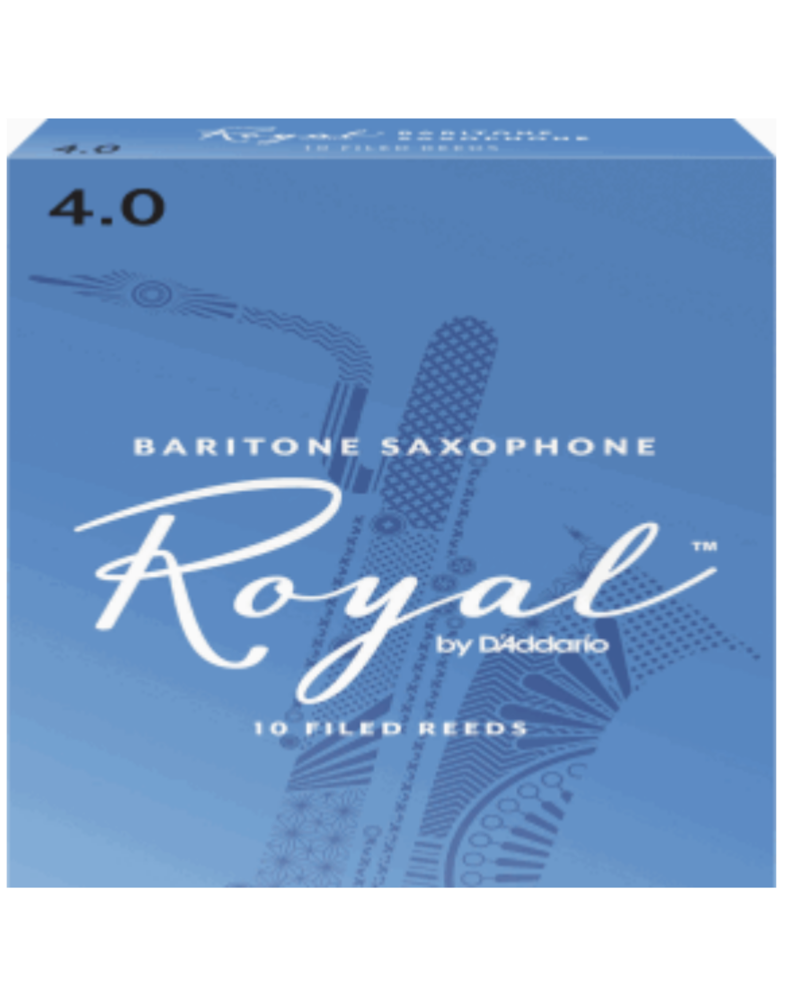 Woodwinds Rico Royal by D'Addario Baritone Sax Reeds 10-Pack