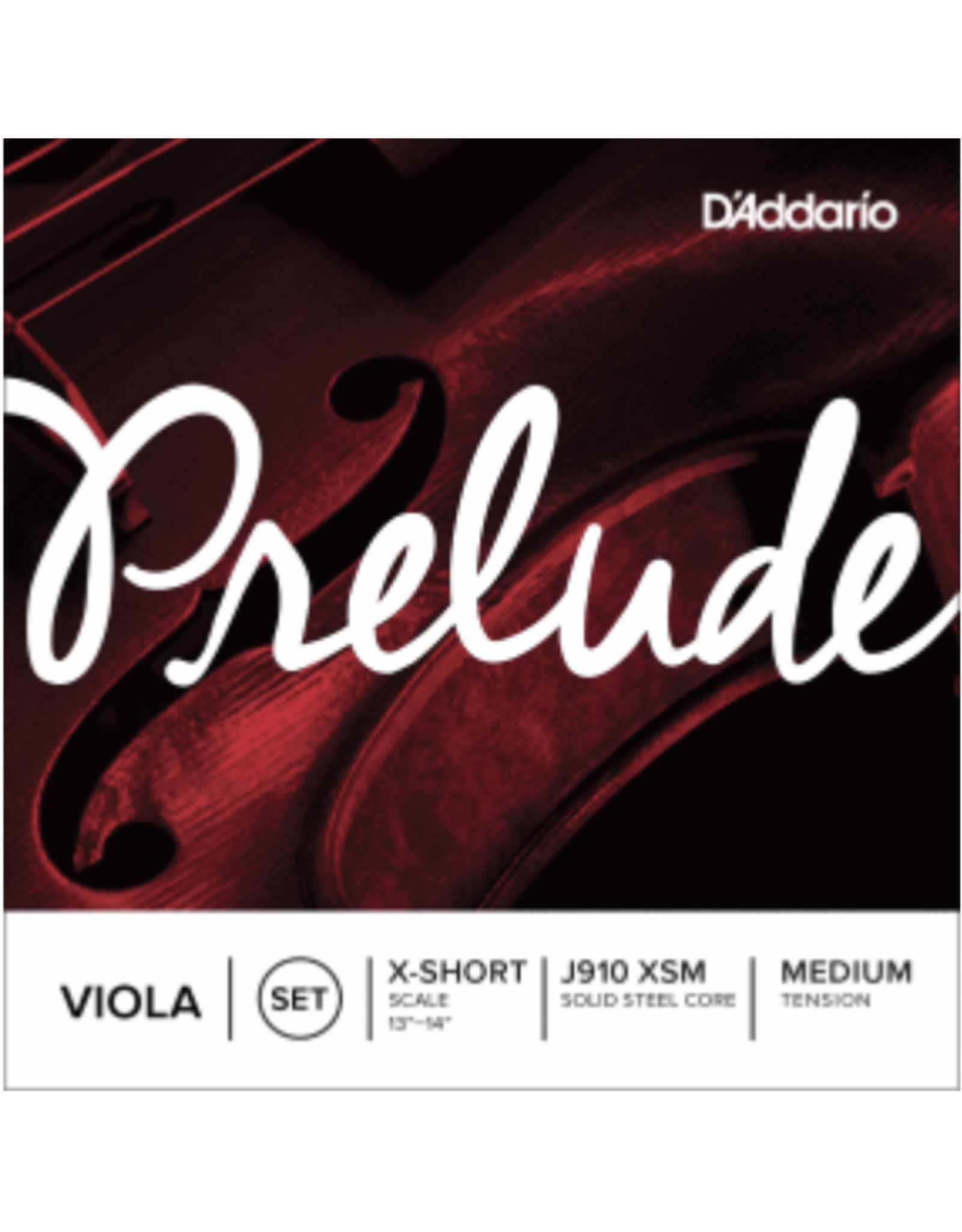 D'Addario D'Addario Prelude Viola String Set, Medium Tension