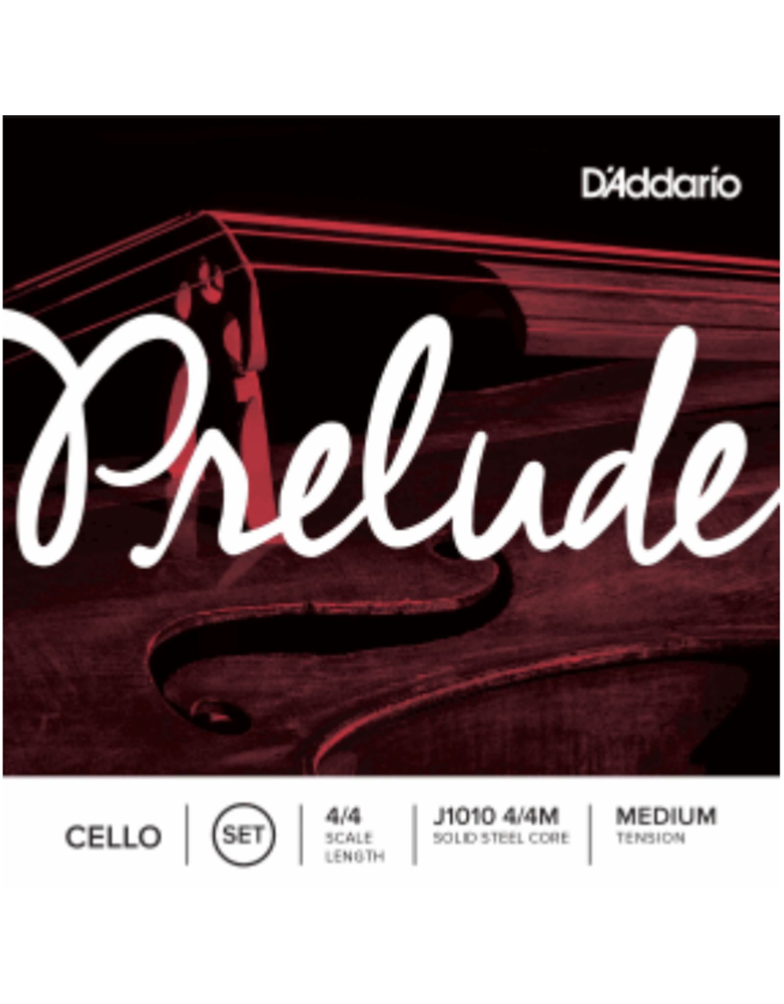 D'Addario D'Addario Prelude Cello String Set, Medium Tension