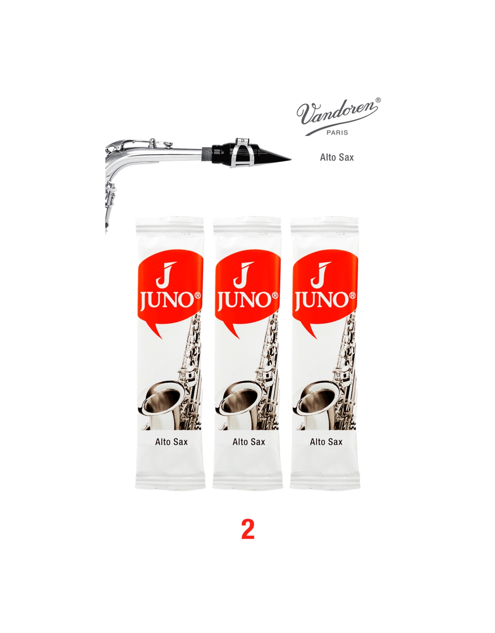 Vandoren Vandoren JUNO Alto Sax Reeds; 3 Card