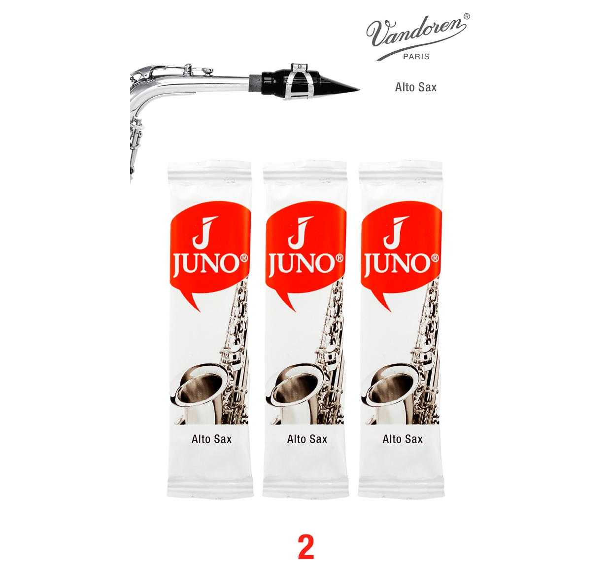 Vandoren JUNO Alto Sax Reeds; 3 Card Wright Music Inc.