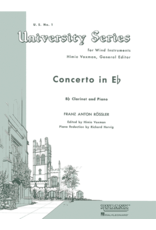 Hal Leonard Concerto in E Flat Bb Clarinet Solo with Piano - Grade 5 Anton Rösler/arr. H. Voxman