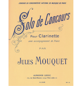 Alphonse Leduc Mouquet Solo de Concours for Clarinet and Piano