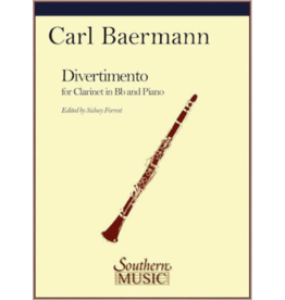 Southern Music Company Baermann - Divertimento for Clarinet and Piano SMC