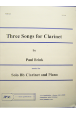 Generic Brink - Three Songs for Clarinet Bb Clarinet and Piano