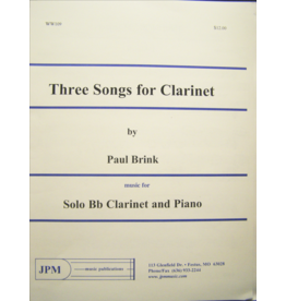 Generic Brink - Three Songs for Clarinet Bb Clarinet and Piano