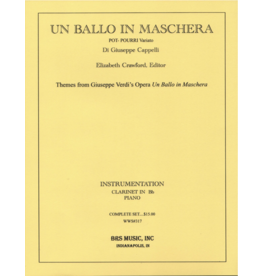 Generic Verdi - Un Ballo in Maschera For Clarinet and Piano (Arr. Cappelli)