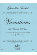 Western International Music Rossini - Variations for Clarinet and Piano