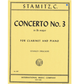 International Stamitz - Concerto No. 3 in Bb Major Clarinet and Piano IMC No. 2287