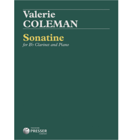 THEODORE PRESSER CO Coleman Sonatine for Clarinet and Piano