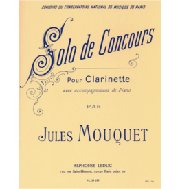 Alphonse Leduc Rabaud - Solo De Concours For Clarinet and Piano
