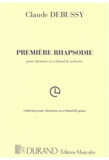 Hal Leonard Debussy 1st Rhapsody for Clarinette and Piano Durand Ed.