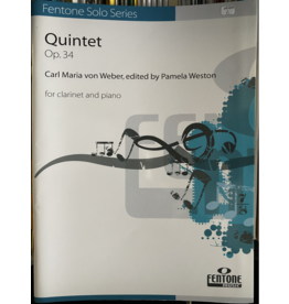 Hal Leonard Weber Quintet Op. 34 For Clarinet and Piano