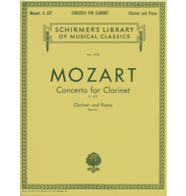 Schirmer Mozart - Clarinet Concerto in Bb Major, K. 622 Schirmer Library of Classics Volume 1792 arranged by Eric Simon