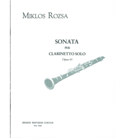 Generic Rozsa - Sonata Per Clarinetto Solo Op. 41