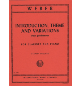 International Weber - Introduction Theme and Variations for Clarinet and Piano IMC No. 1742