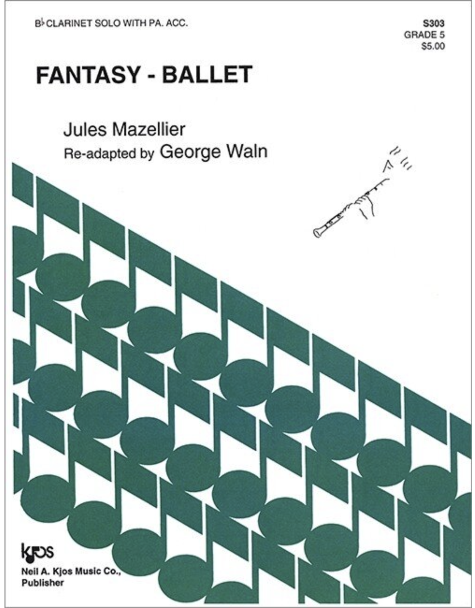 KJOS Mazellier - Fantasy Ballet Clarinet solo with Piano Acc.