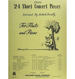 Hal Leonard 24 Short Concert Pieces Flute and Piano (2-book set) compiled and revised by Robert Cavally Robert Cavally Editions