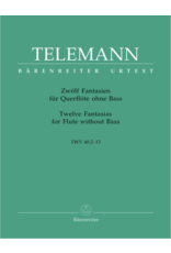 Barenreiter Twelve Fantasias for Flute without Bass TWV 40:2-13 - Telemann, Georg Philipp